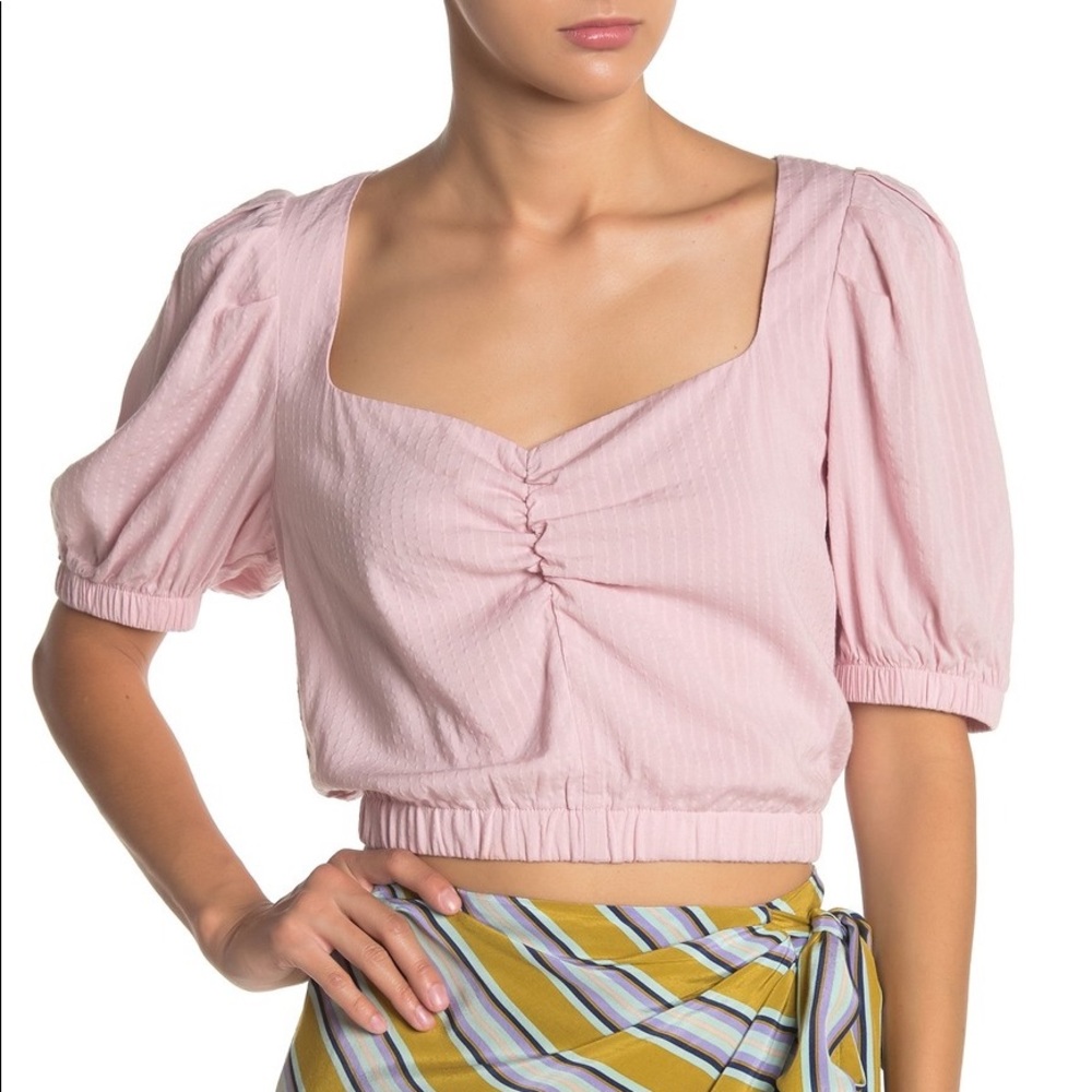 NWT Astr Pink Crop Top Large